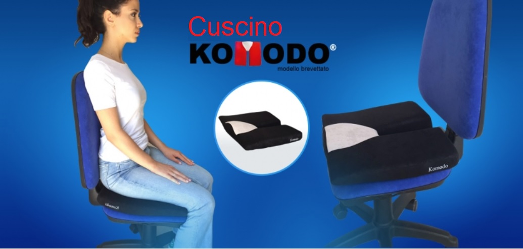 Cuscino KoModo per Correggere la Postura Seduta, Antiscivolo e Antidecubito